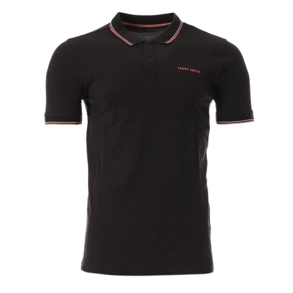 Polo Noir Homme Teddy Smith Pasian 2 1