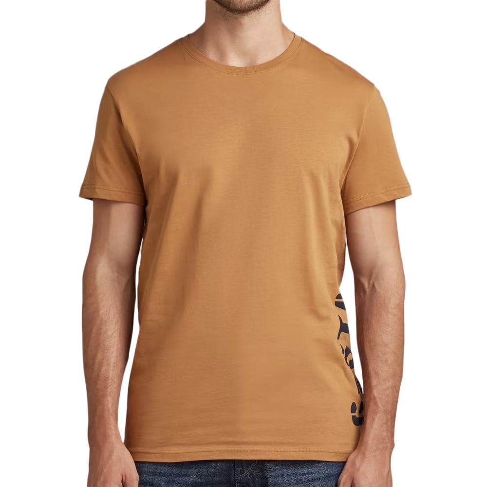 T-shirt Marron Homme G-Star Raw Side Stencil 1