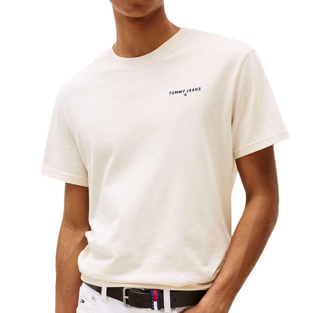 T-shirt Beige Homme Tommy Hilfiger Tjm Slim Linear 1