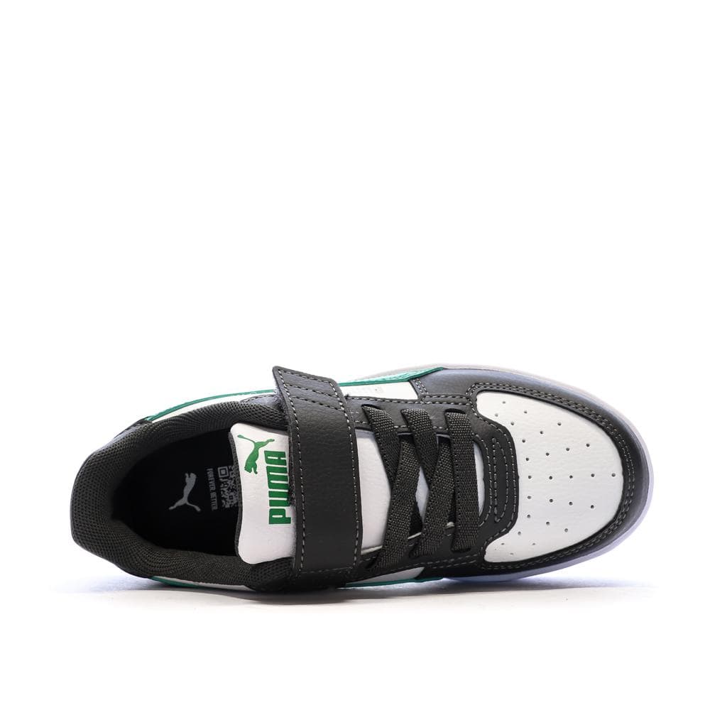 Baskets Blanches/Noires/Vertes Garçon Puma Caven 4