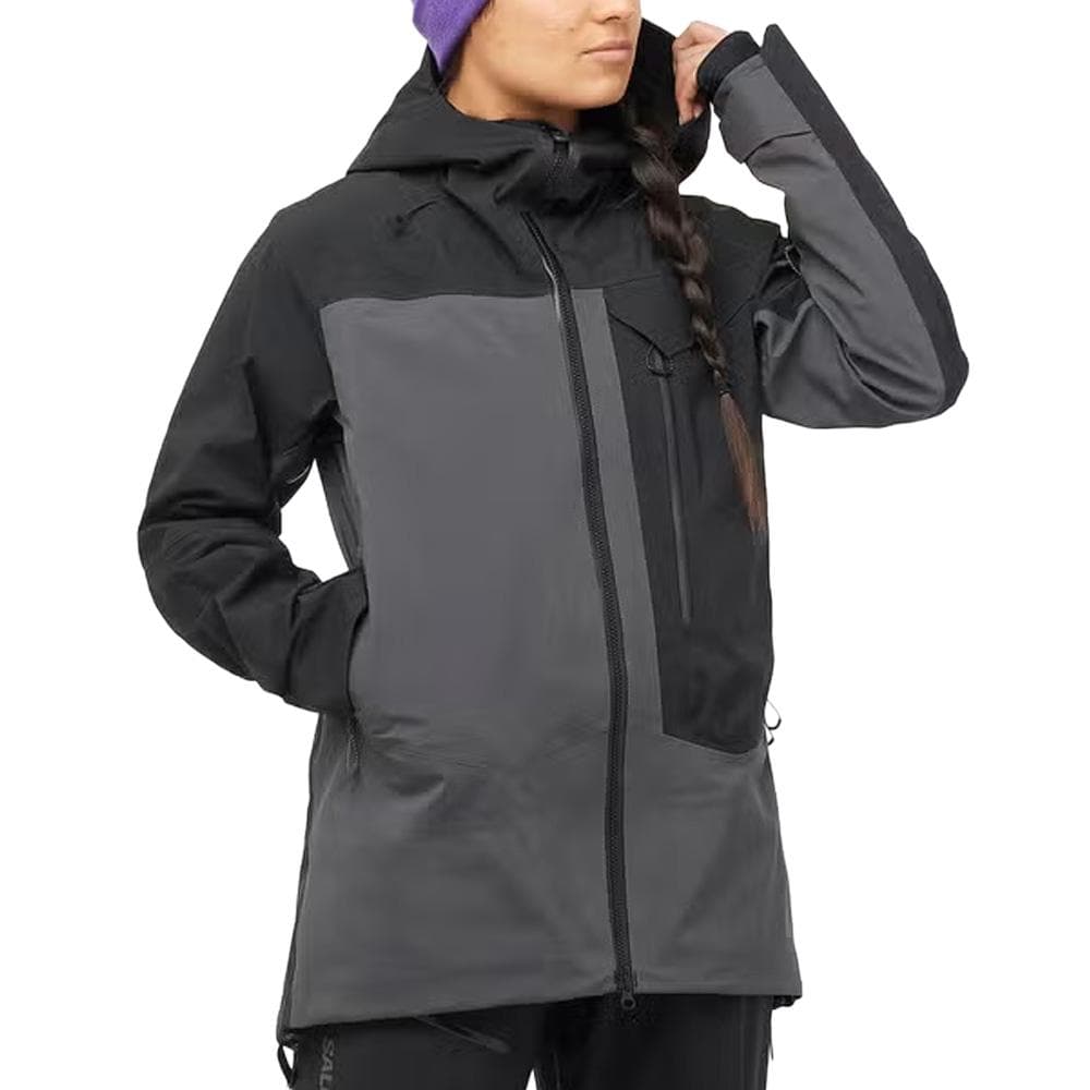 Manteau de Ski Noir Femme Salomon Patrol Goretex 1