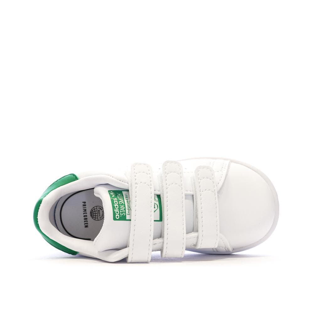 Baskets Blanches/Vertes Garçon/Fille Adidas Stan Smith 4