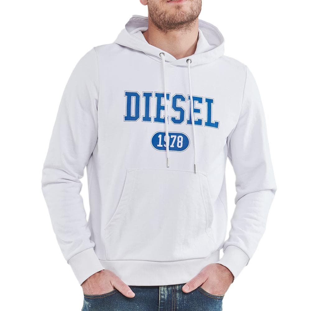 Sweat Blanc/Marine Homme Diesel Felpa 1