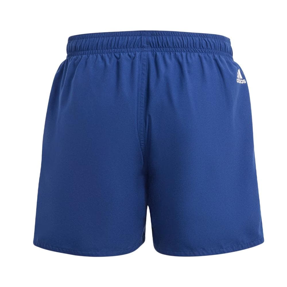 Short Bleu Garçon Adidas Ess L Clx 2