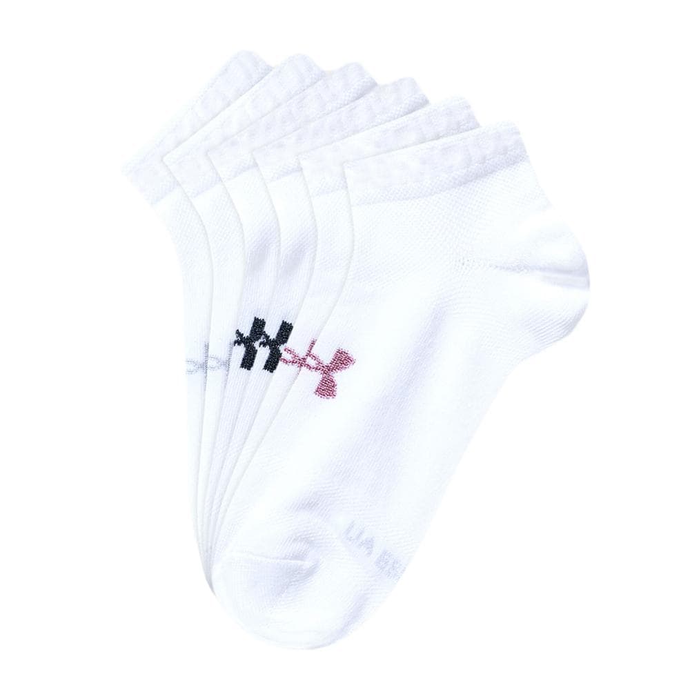 Lot de 3 Paires Chaussettes Blanches Femme Under Armour Low Cut 1