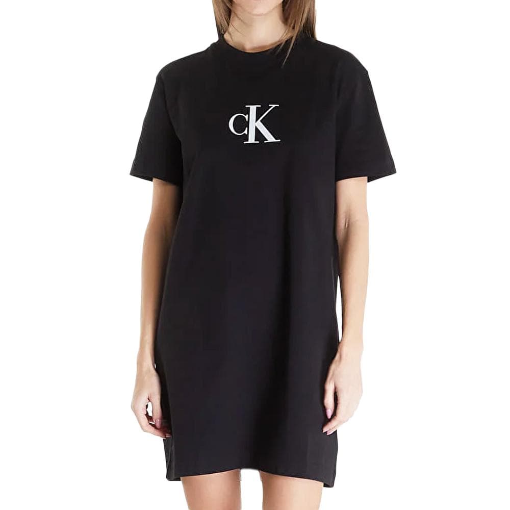 Robe Noire Femme Calvin Klein Jeans Satin 1