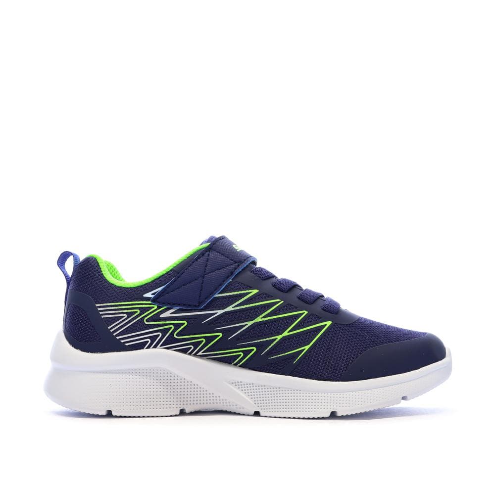 Baskets Marine/Vert Fluo Garçon Skechers Microspec-texlor 2