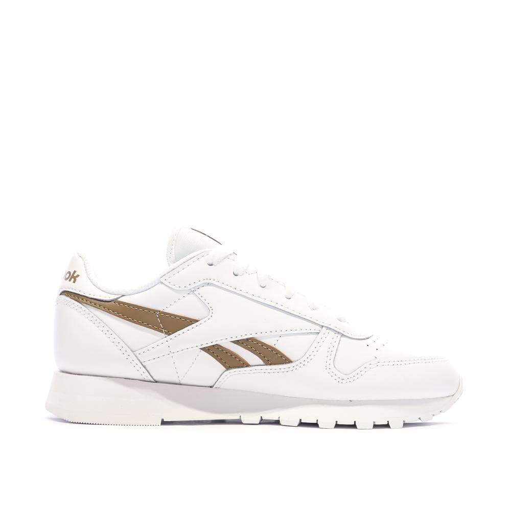 Baskets Blanc/Marron Femme Reebok Classic Leather 2