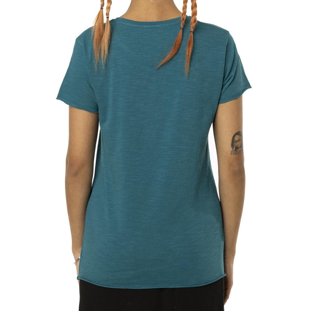 T-shirt Turquoise Femme Von Dutch Slub 2