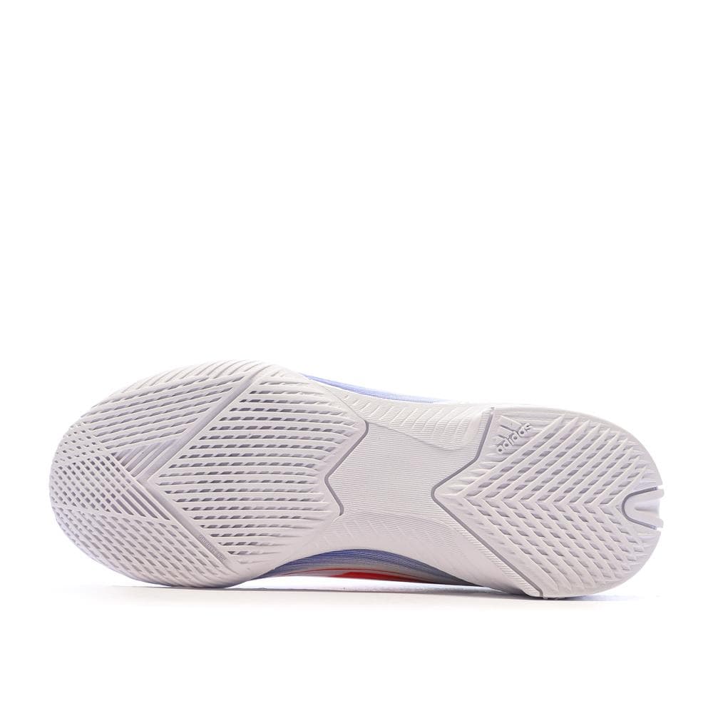 Chaussures de futsal Blanches/Bleu Garçon Adidas F50 League 5