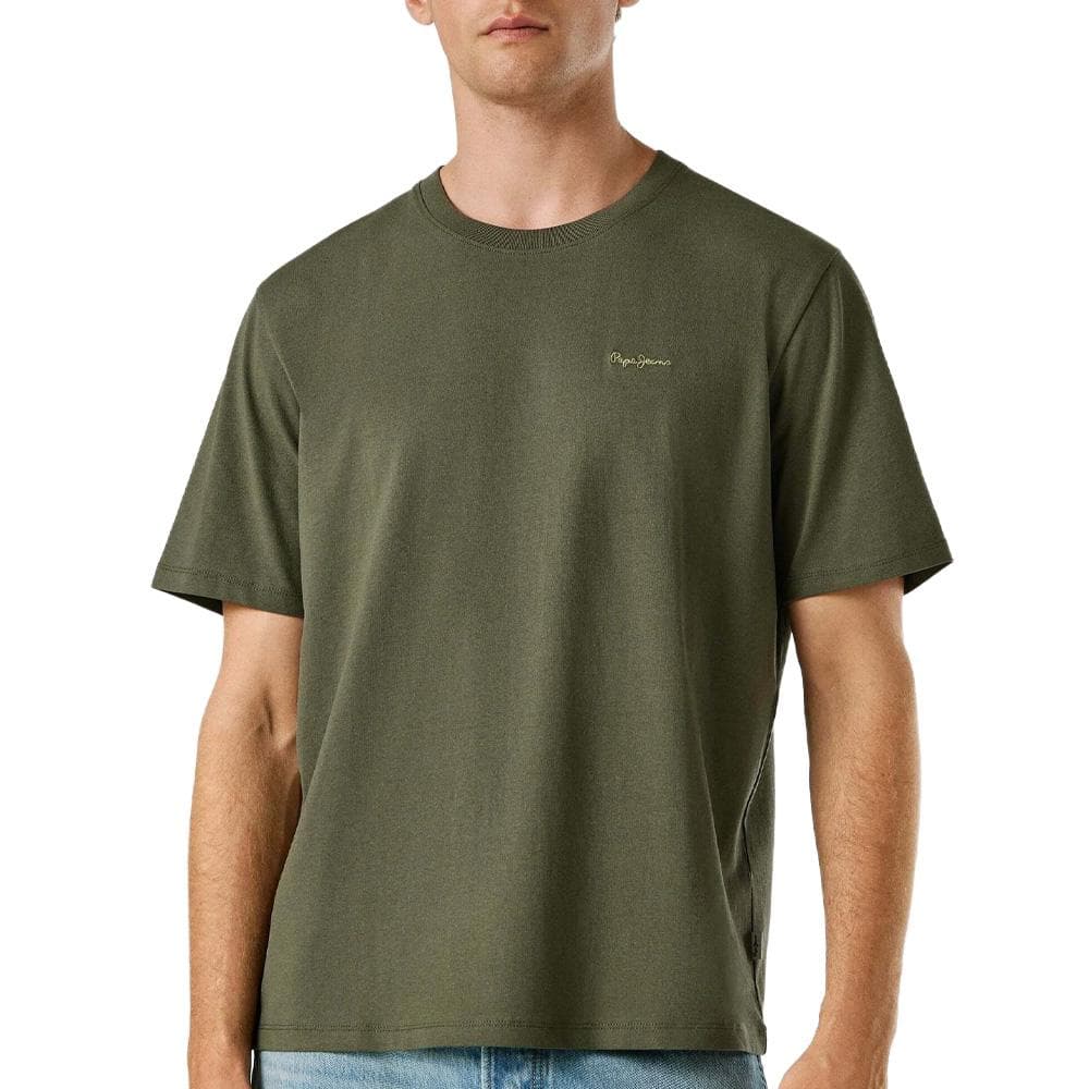T-Shirt Kaki Homme Pepe jeans Contrast Connor 1