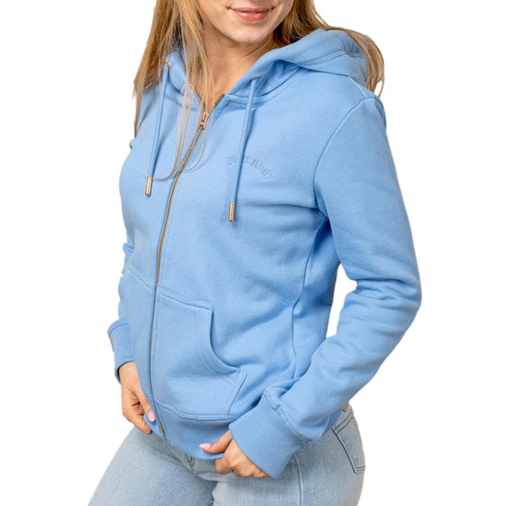 Sweat Bleu Femme Superdry Essential Logo Ziphood Hb 1