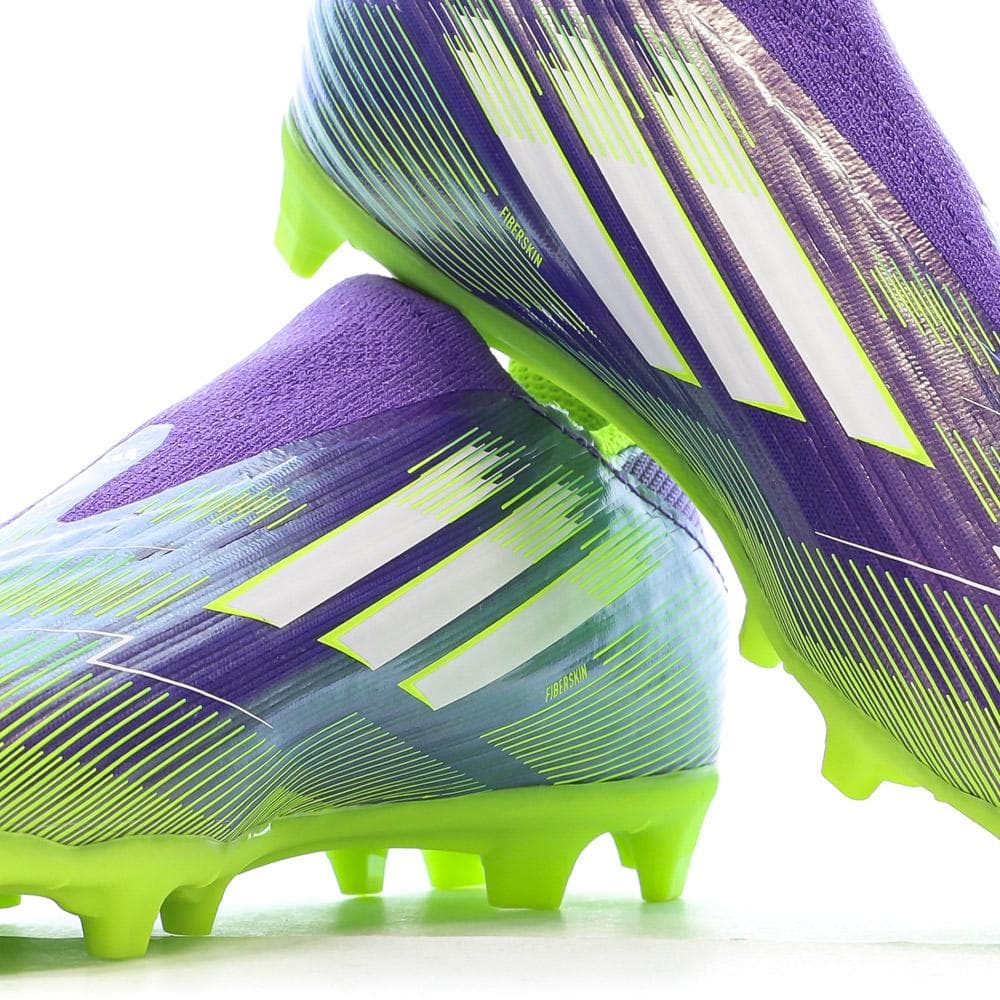 Chaussures de Foot Violet/Jaune Junior Adidas F50 League Ll FG/MG 7