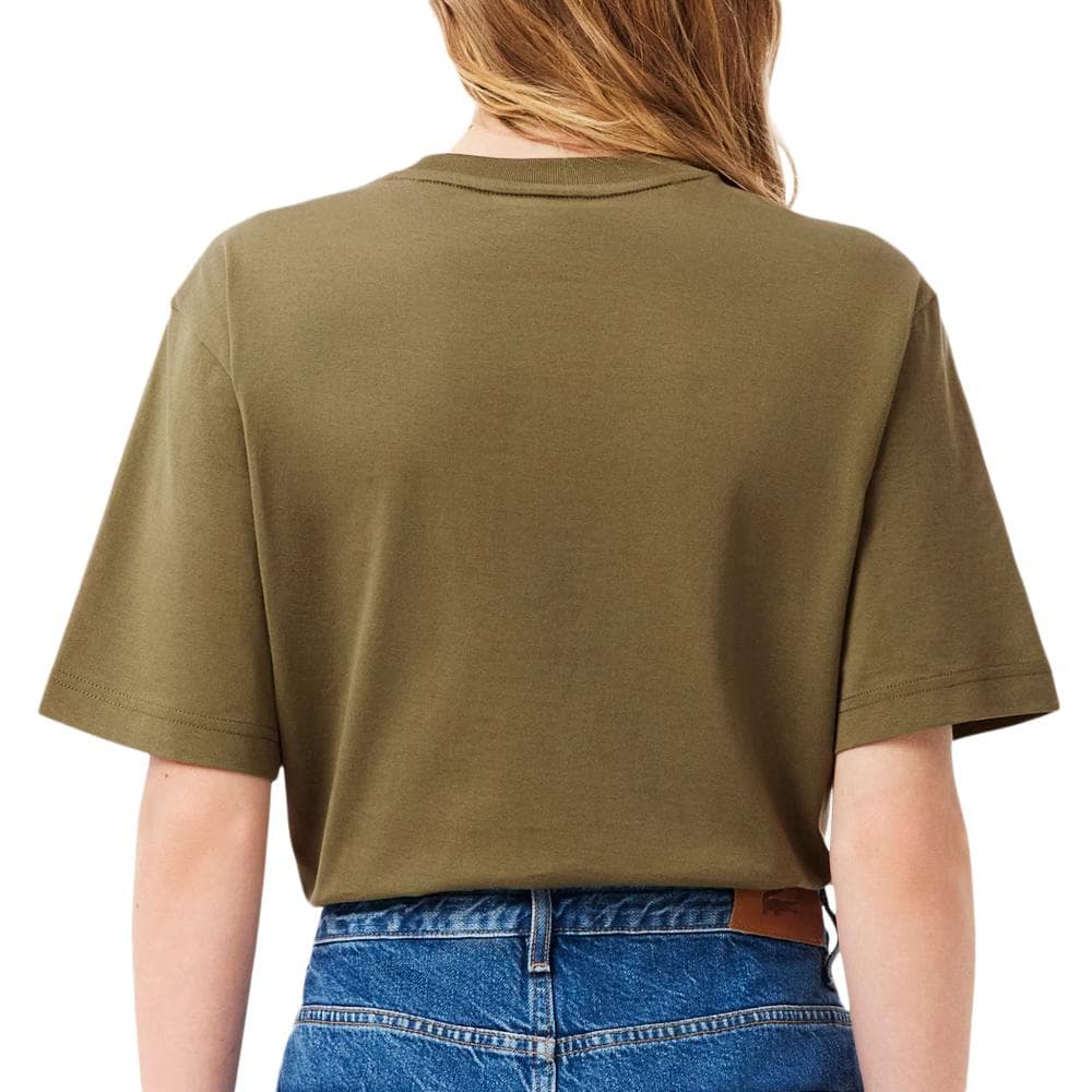T-shirt Kaki Femme Lacoste TF7215 2