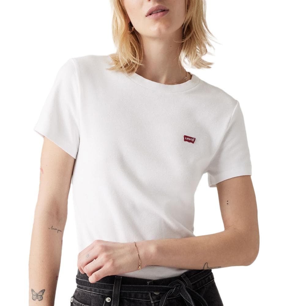 T-Shirt Blanc Femme Levi's Essential Neutral 1