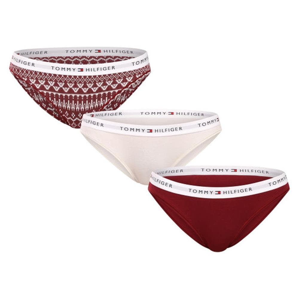 Lot de trois Slips Rouge Femme Tommy Hilfiger Gift 1