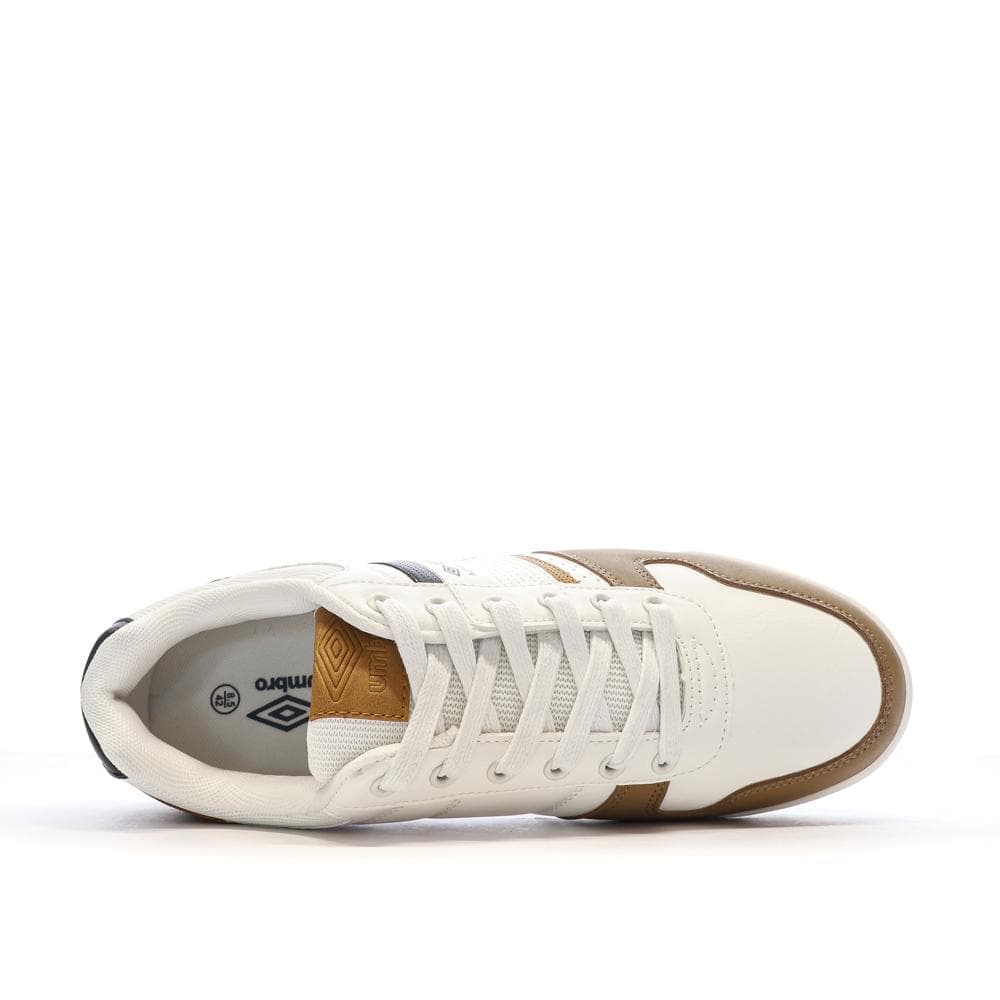 Baskets Blanc/Marron Homme Umbro Slade 4
