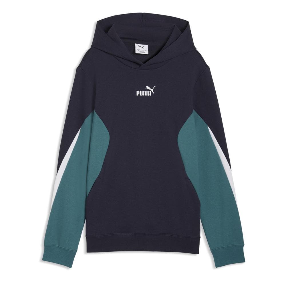 Sweat Bleu/Marine Garçon Puma Ess Block Hoodie Tr 1