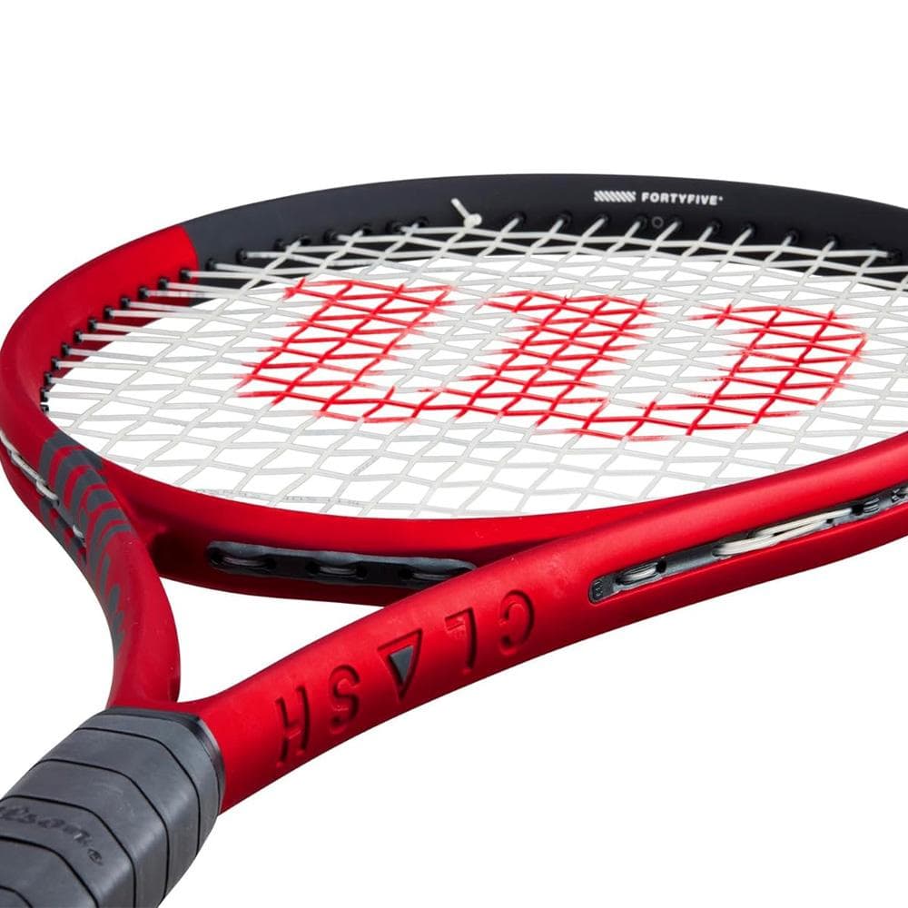 Raquette de tennis Noires/Rouges Mixte Wilson Clash 100 - Taille 2