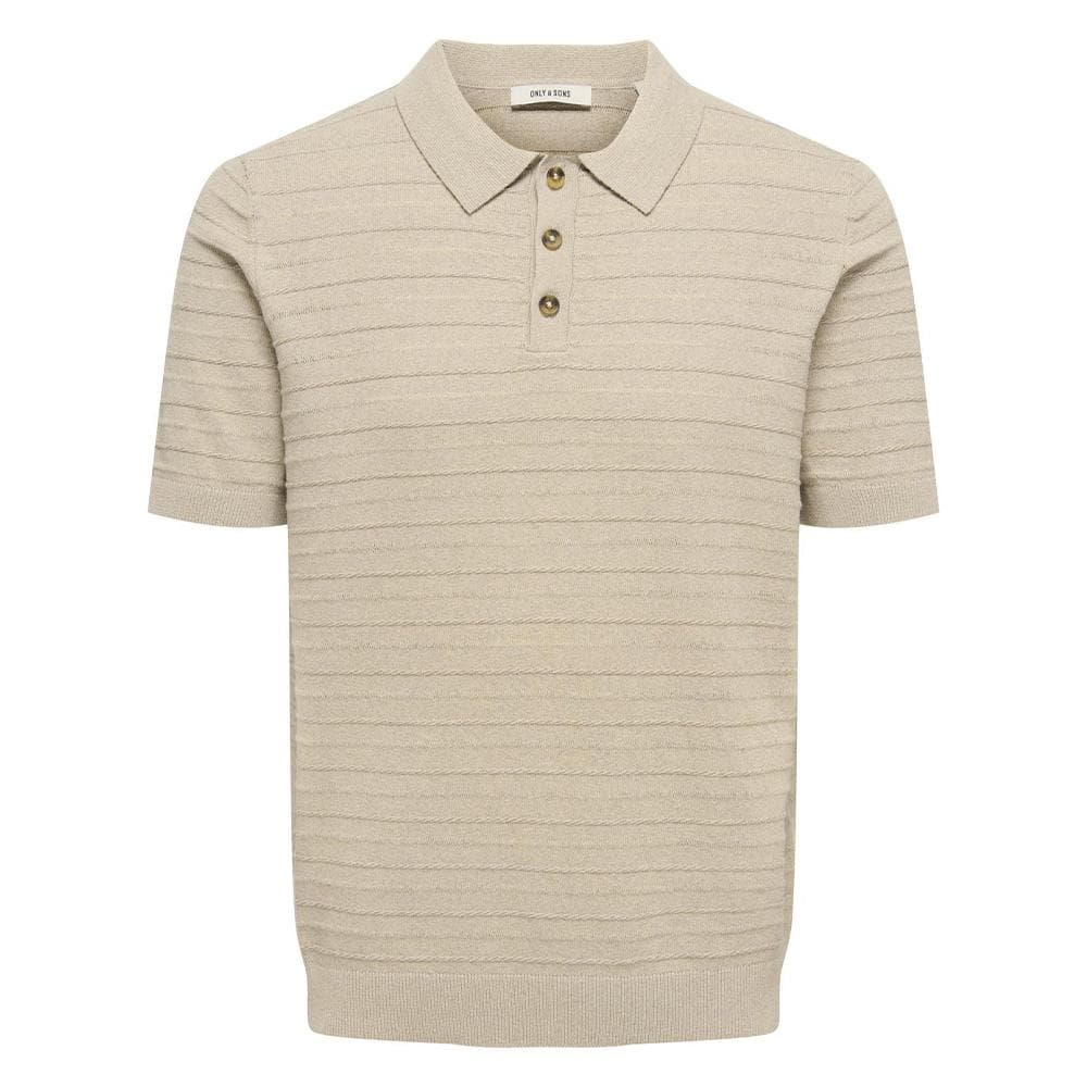 Polo Beige Homme Only & Sons Onstano Life 1