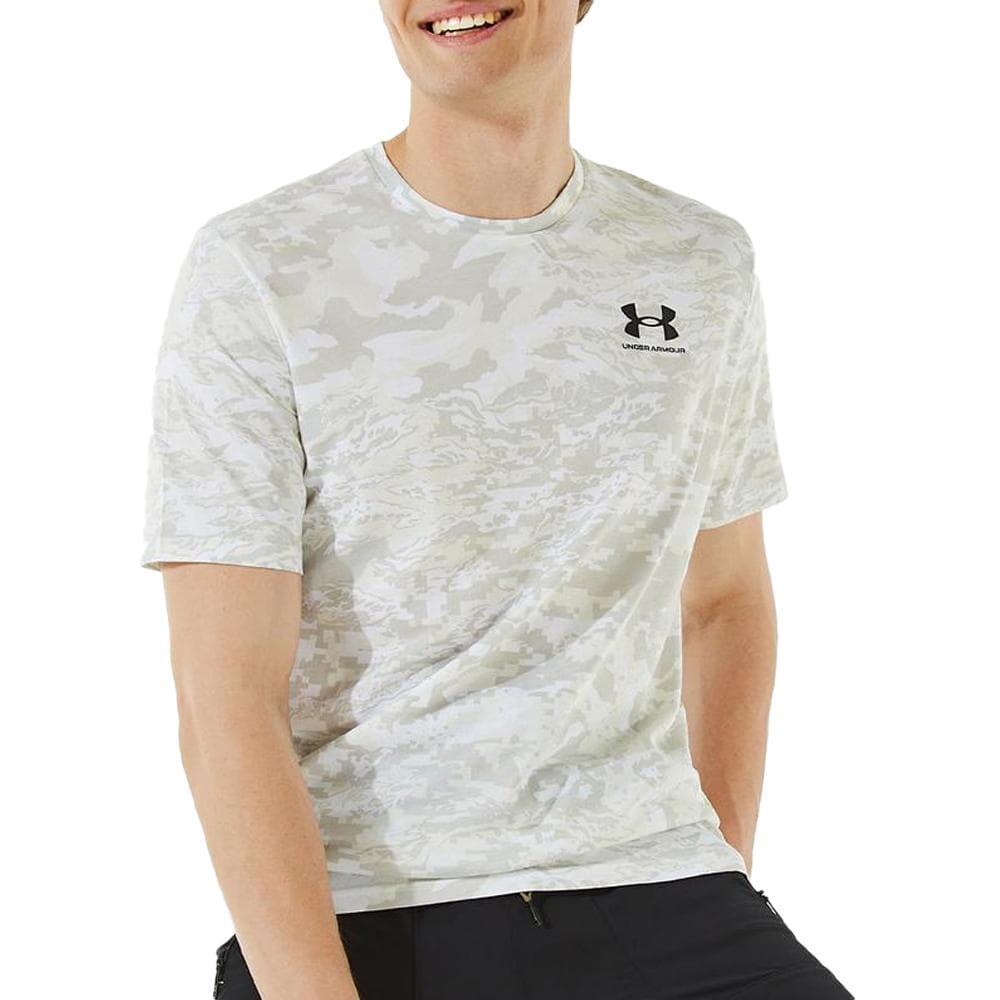 T-shirt Blanc/Beige Homme Under Armour Camo 1