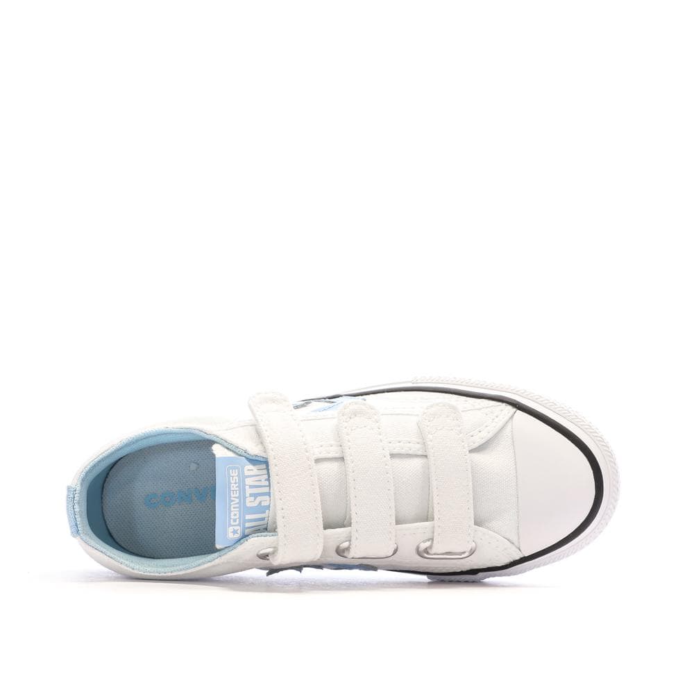 Baskets Blanches/Bleu Garçon Converse Star Player 76 Easy 4