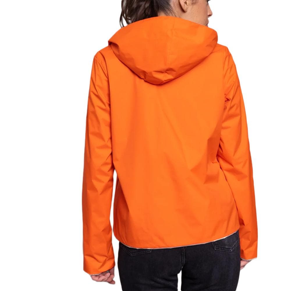 Veste imperméable Corail et Doré Femme Laura Jo réversible courte 4