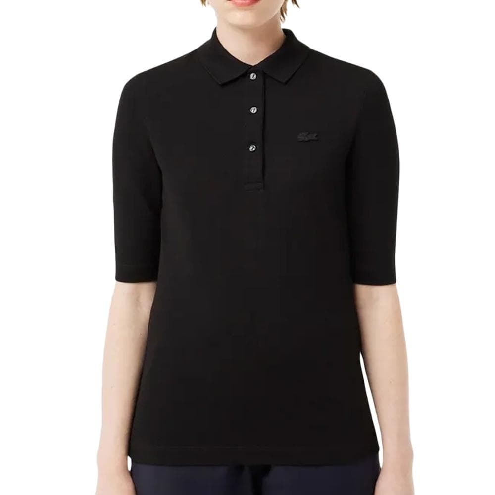 Polo Noir Femme Lacoste Polo Slim Fit 1