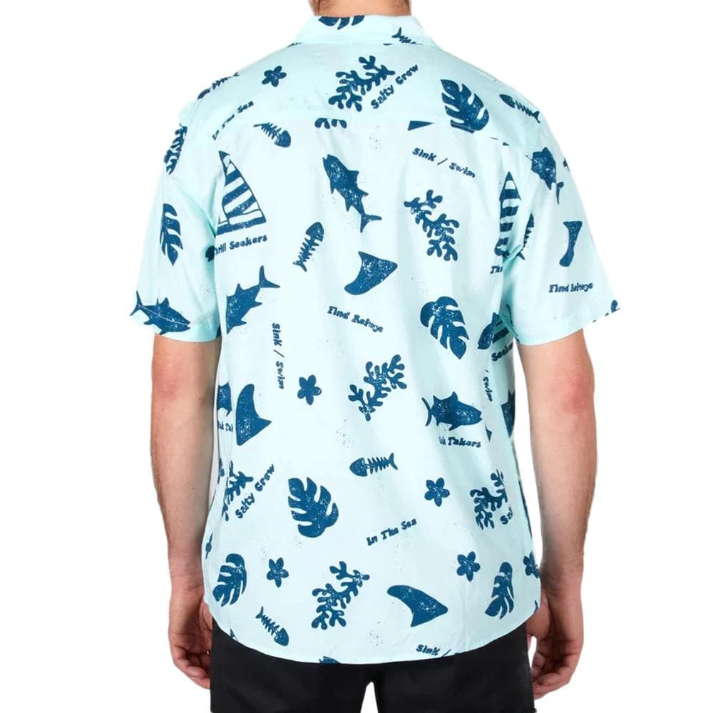Chemisette Manches Courtes Bleu Homme Salty Crew Twisted Tides 2