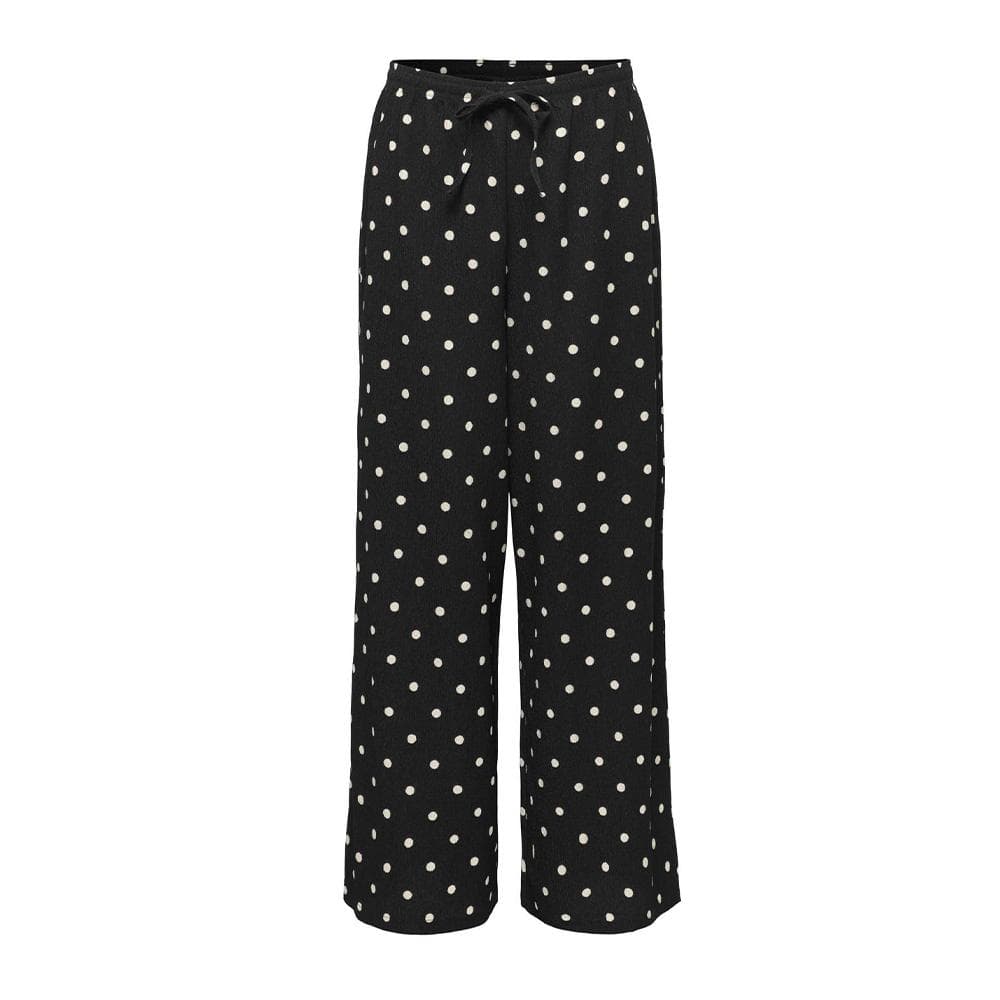 Pantalon fluide Beige/Noir à pois Femme JDY Ebbie 1