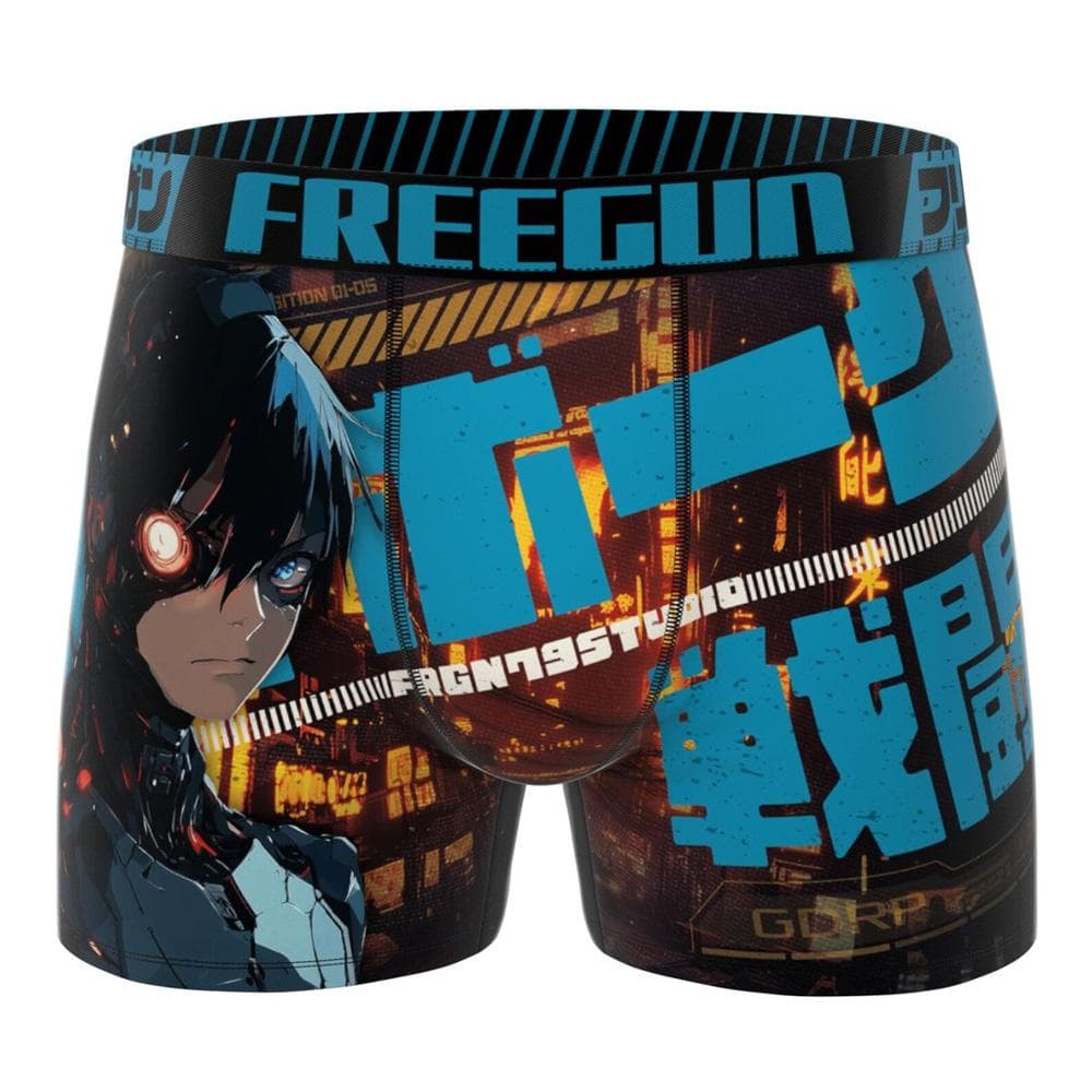 Boxer Bleu Homme Freegun Microfibre 1