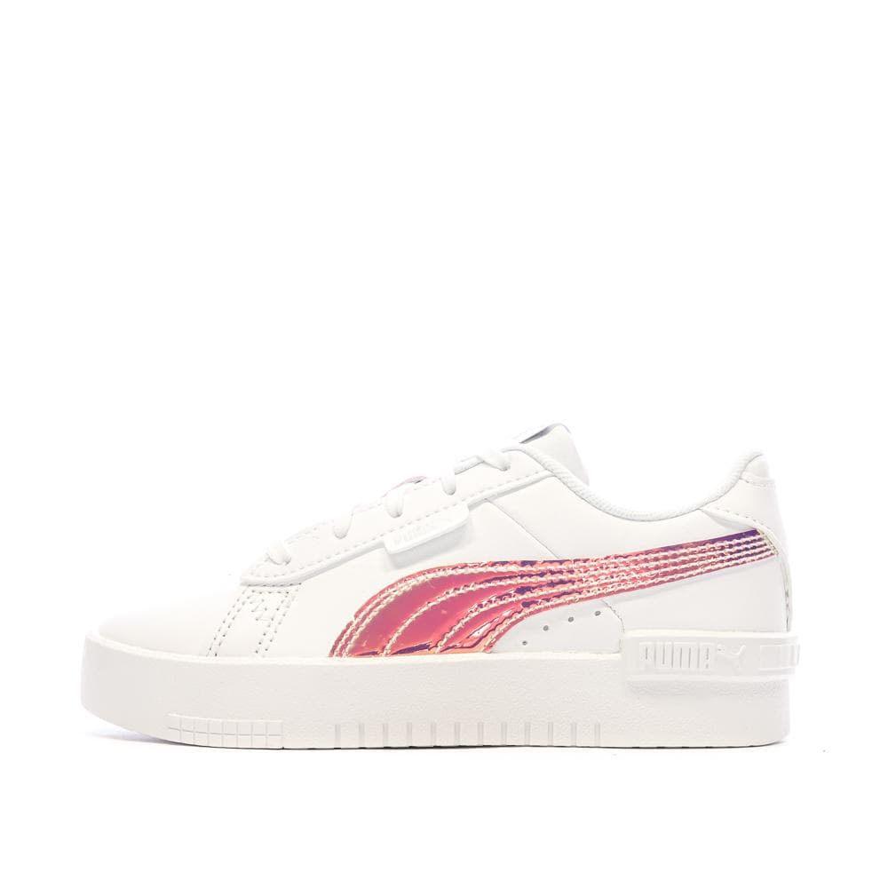 Baskets Blanc/Rose irisé Fille Puma Jada Holo 1