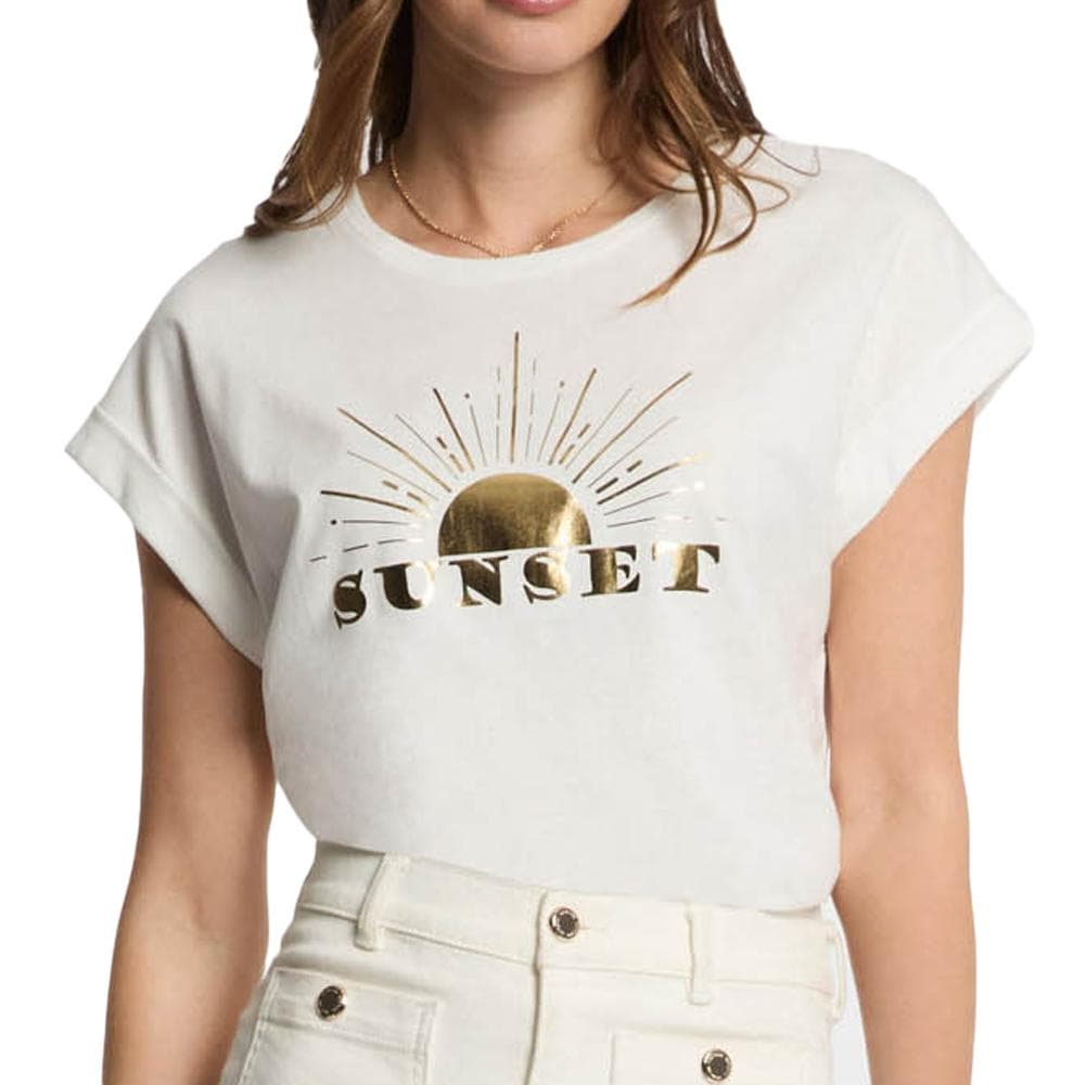 T-shirt Blanc Femme Morgan DSUNSET 1