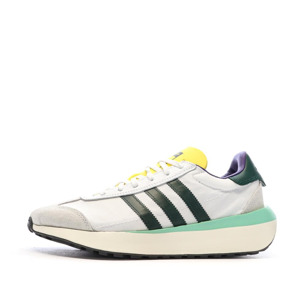 Baskets Blanches/Jaune Homme Adidas Country 1