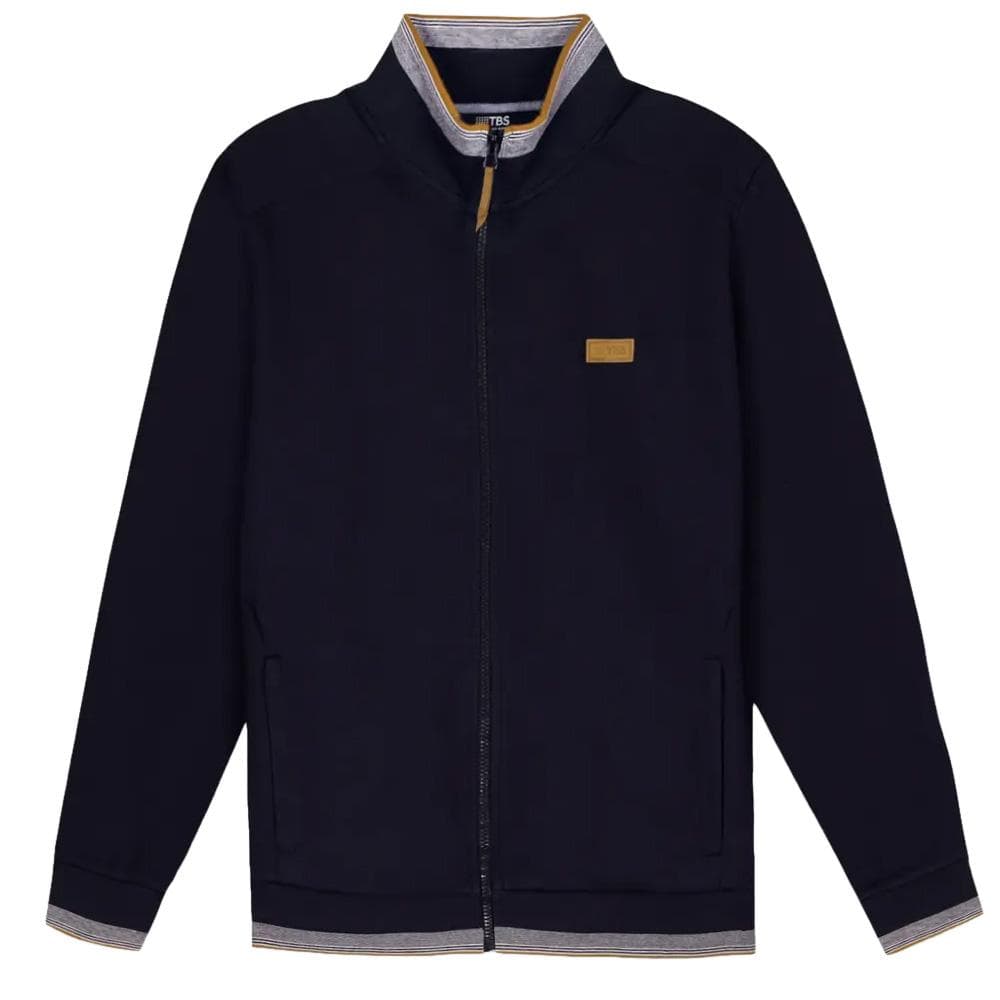 Sweat Zippé Mariné Homme TBS LEANNGIL 2