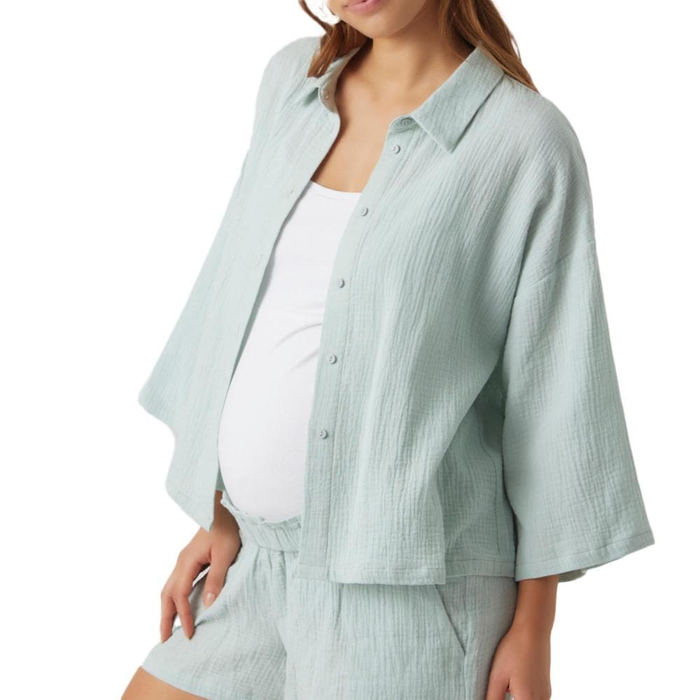 Chemise Verte Femme Mamalicious Mags 1