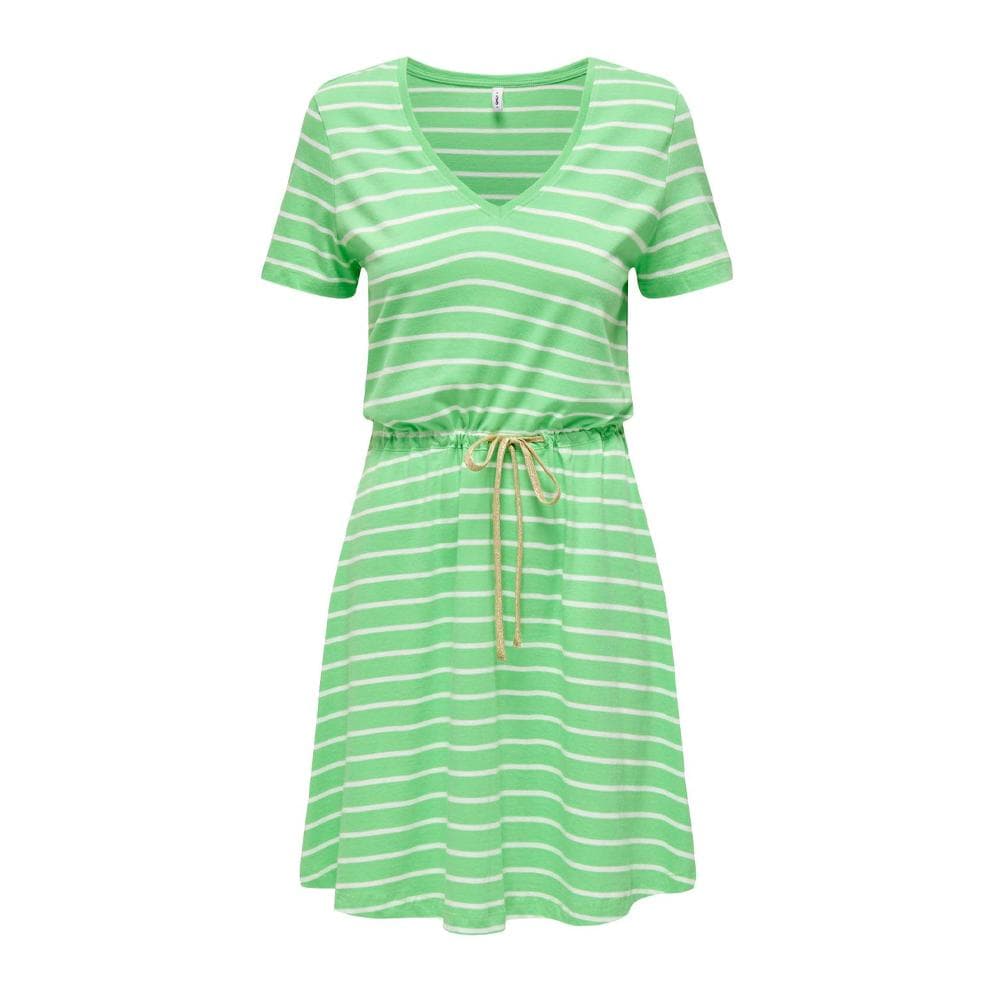 Robe à Rayure Vert Femme ONLY 15320317 1