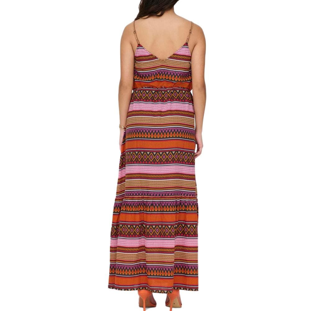 Robe Orange à Motifs Femme Only Tansted Life 2