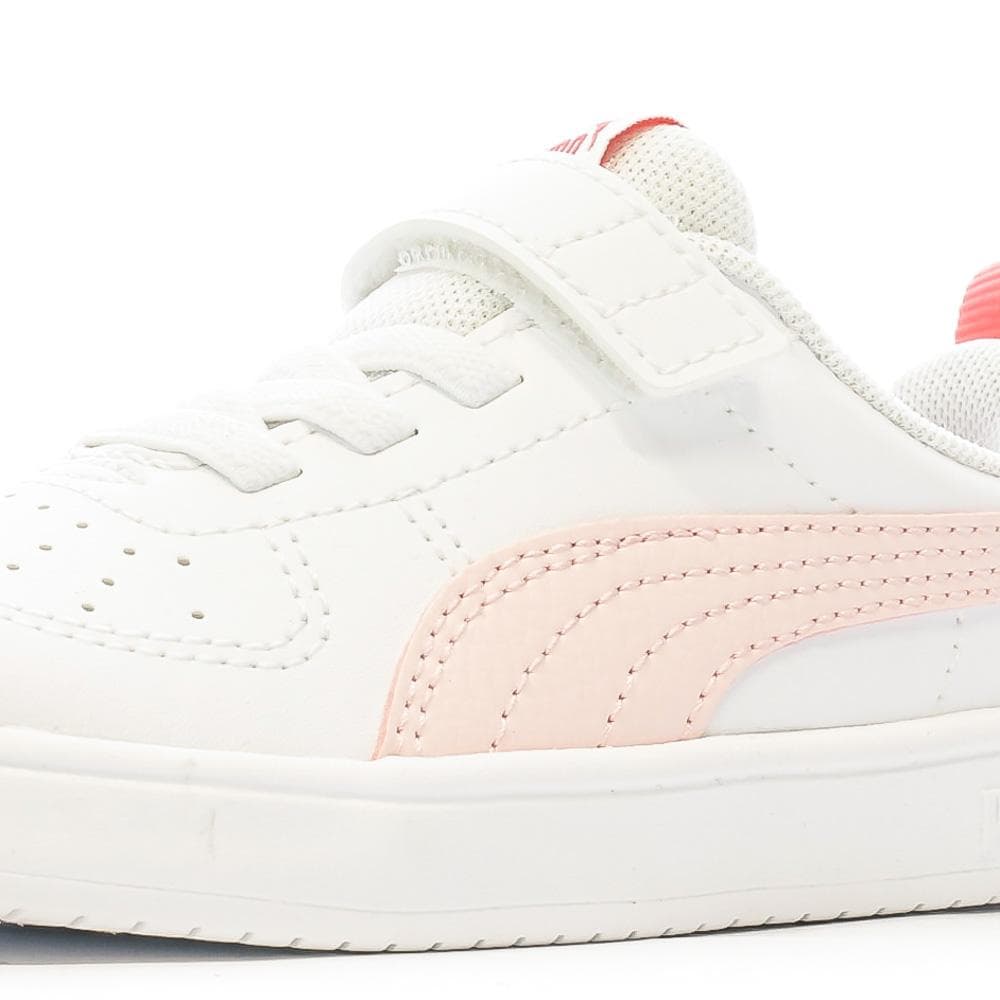 Baskets Blanche/Rose Fille Puma Rickie 7