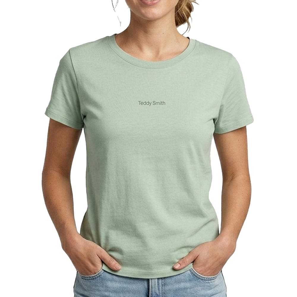 T-Shirt Vert Femme Teddy Smith Ribelles 1