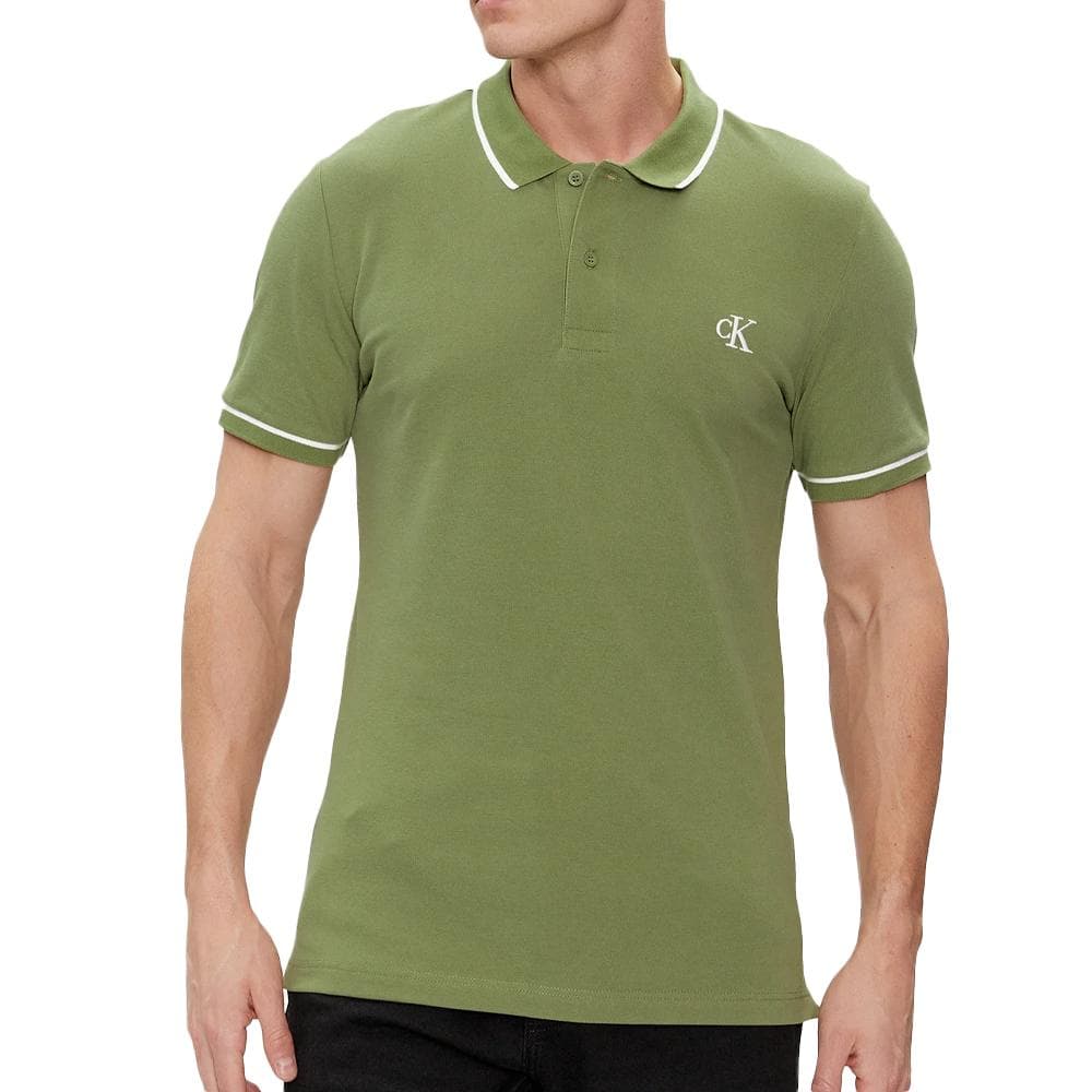 Polo Vert Homme Calvin Klein Jeans J30J315603 1