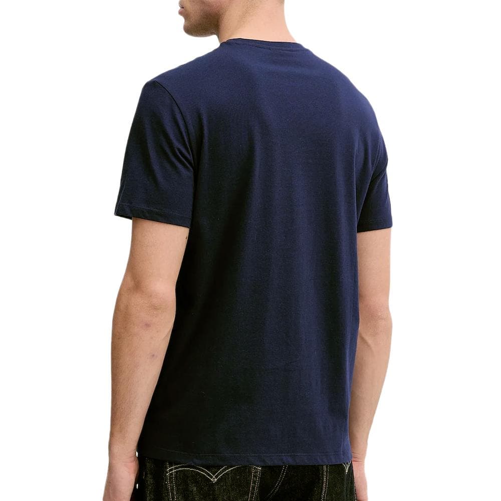 T-Shirt Marine Homme Calvin Klein Jeans Badge 30s 2