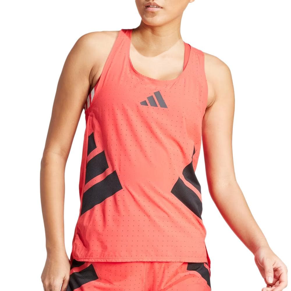 Débardeur Rouge/Noir Femme Adidas JD7333 1