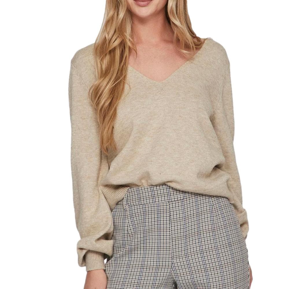 Pull Beige Femme Vila Viril Rev 1