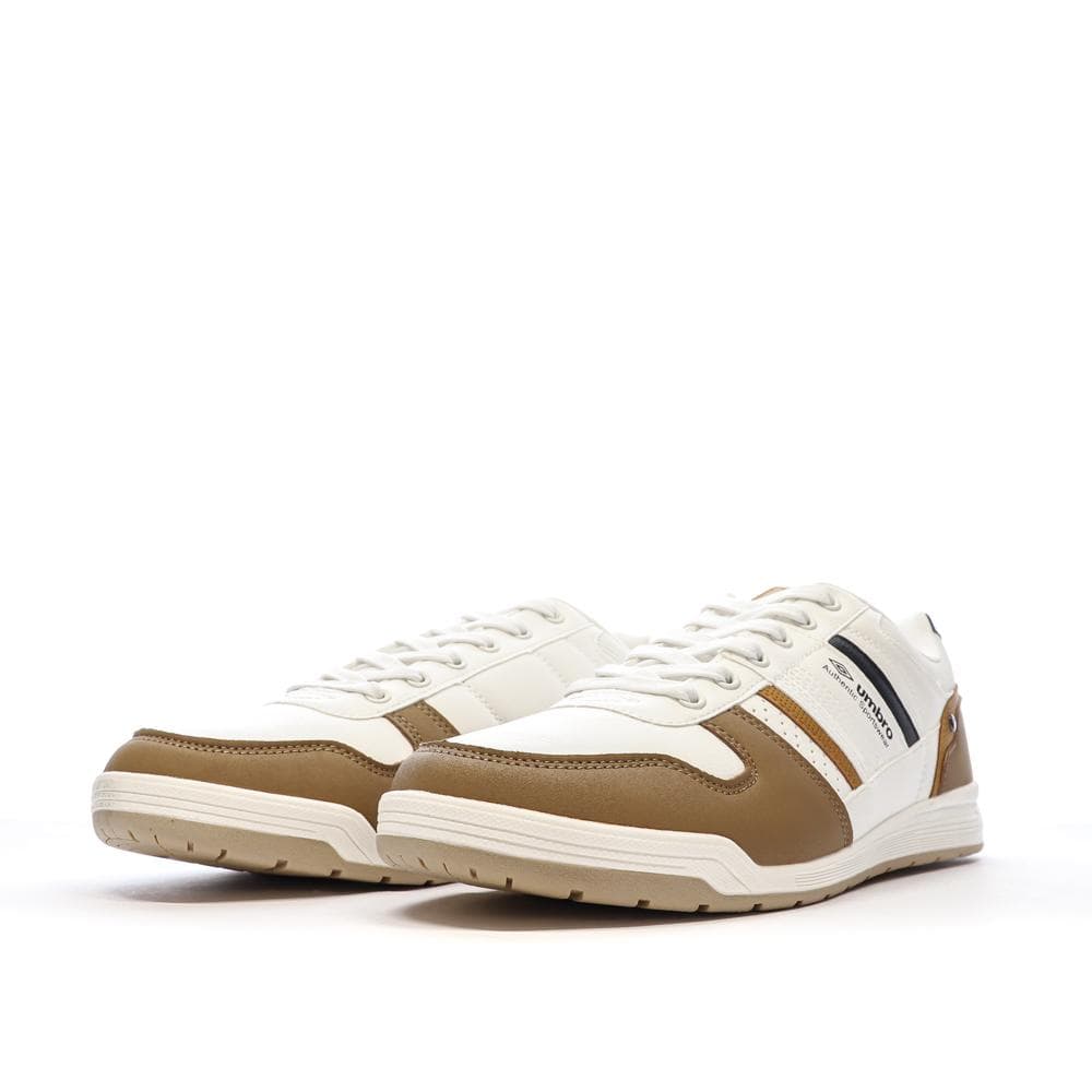 Baskets Blanc/Marron Homme Umbro Slade 6
