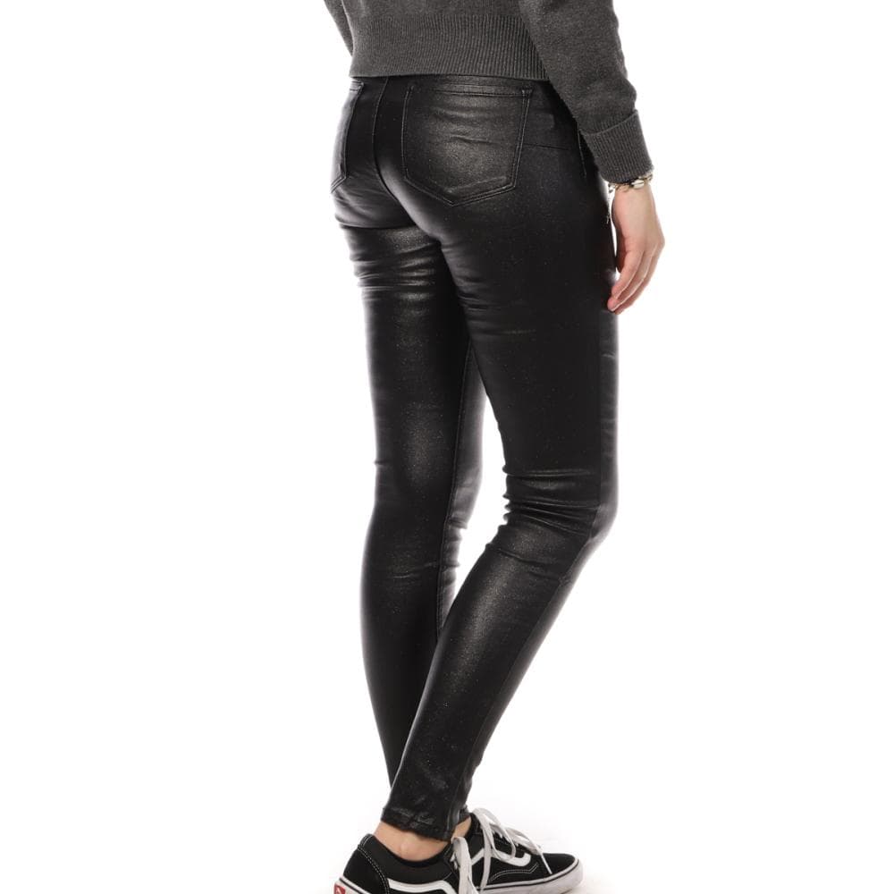Pantalon skinny enduit Noir Monday Premium Paillettes 2