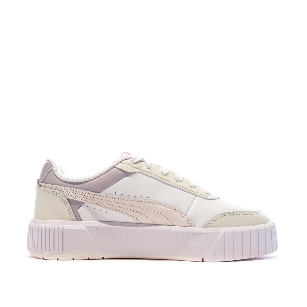 Baskets Blanches/Mauve Fille Puma Carina Mia 2