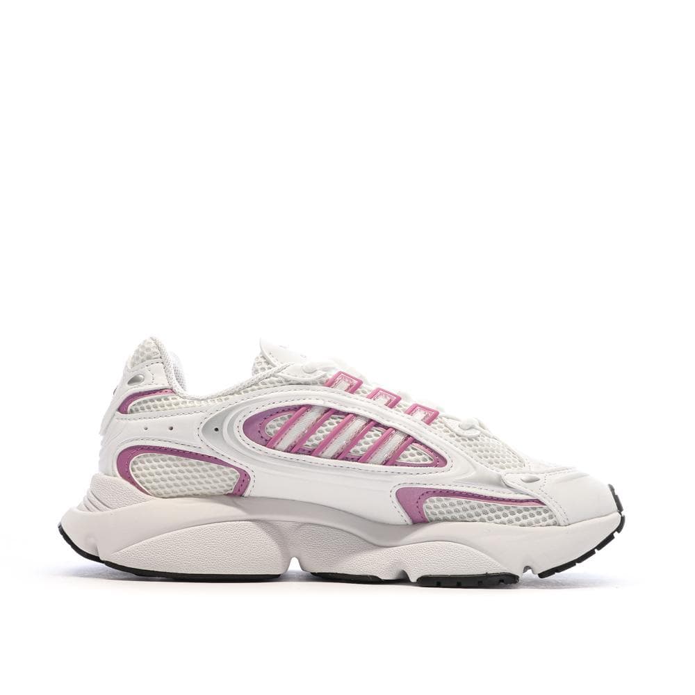 Baskets Blanches/Roses Femme Adidas Ozmillen 2