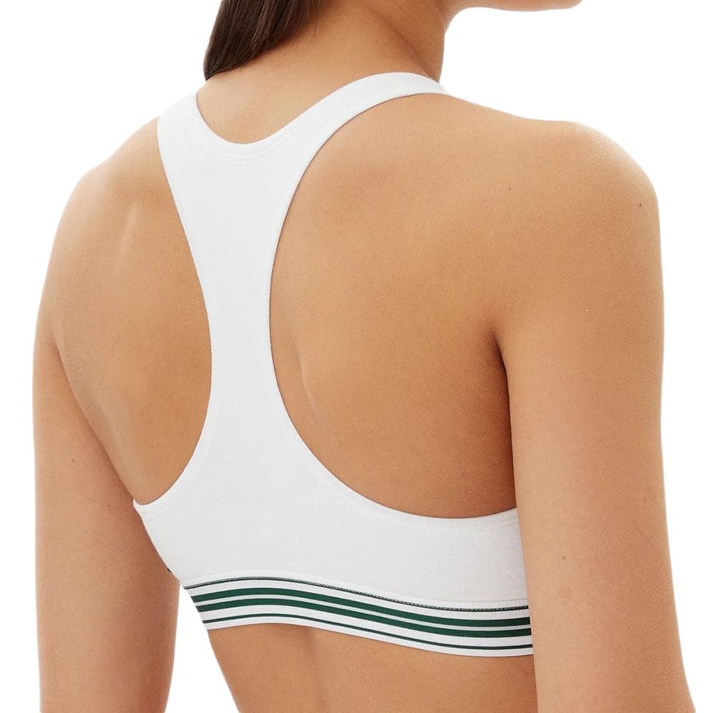 Brassière Blanche/Verte Femme Lacoste Out 2