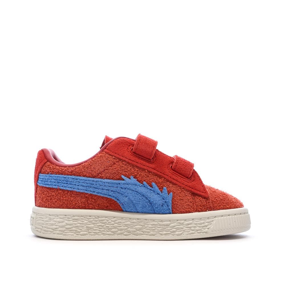 Baskets Rouge Garçon Puma Suede One Piece 2
